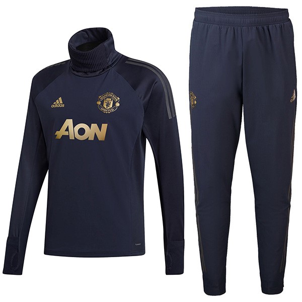 Chandal Niño Manchester United 2018-2019 Azul Oro